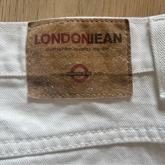 Vintage White 100% Cotton Slim Straight Leg Jeans Sz: 4 (26) - Picture 7 of 12
